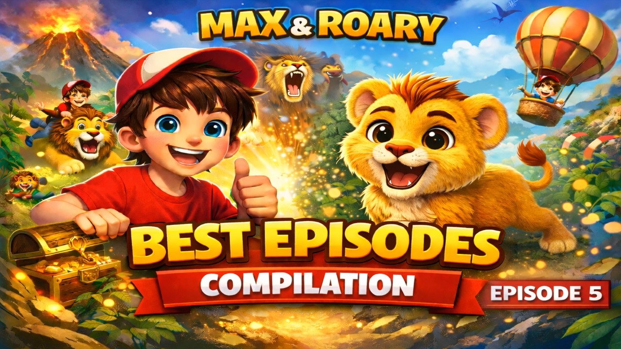 Max and Roary - Best Episodes Compilation Ep5 - 3D Cartoon🦁