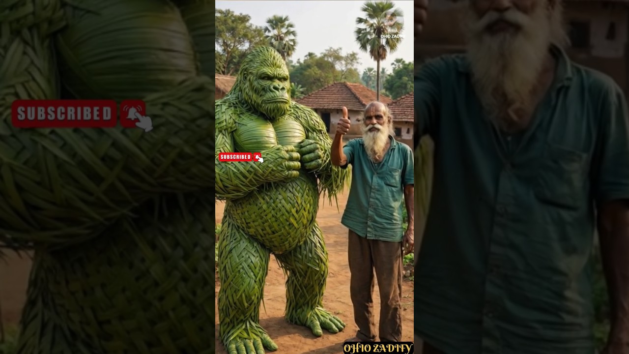 Gorilla | Amazing Handmade Coconut Leaf Craft 🌿