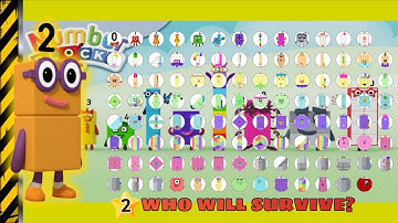 Escape from Numberblocks Two! - ALL 110 Numberblocks Marble Race In Algodoo | Who Will Win?