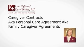 Caregiver Contract | Stoneham, MA | Law Office of Karol Bisbee