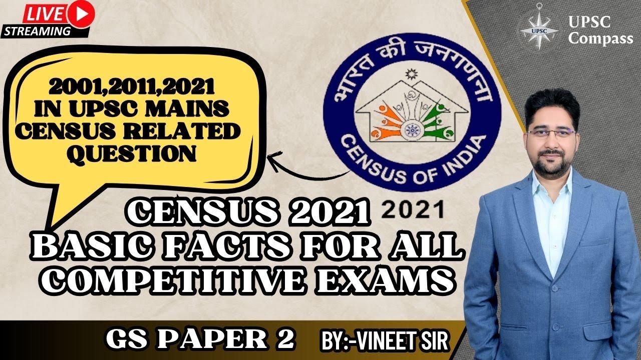 CENSUS 2021। Indian Polity। Current Affairs। Vineet Sir। UPSC Compass