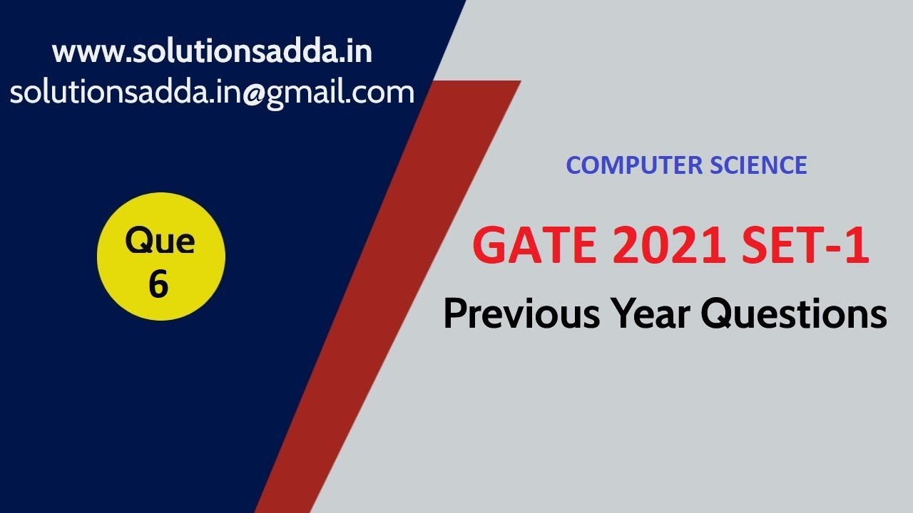 GATE 2021 SET-1 | GENERAL APTITUDE | SOLUTIONS ADDA | CS TEST SERIES ...