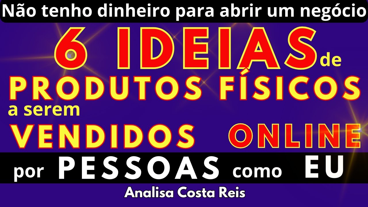 6 Ideias de Produtos Físicos Lucrativos para vender Online # ...