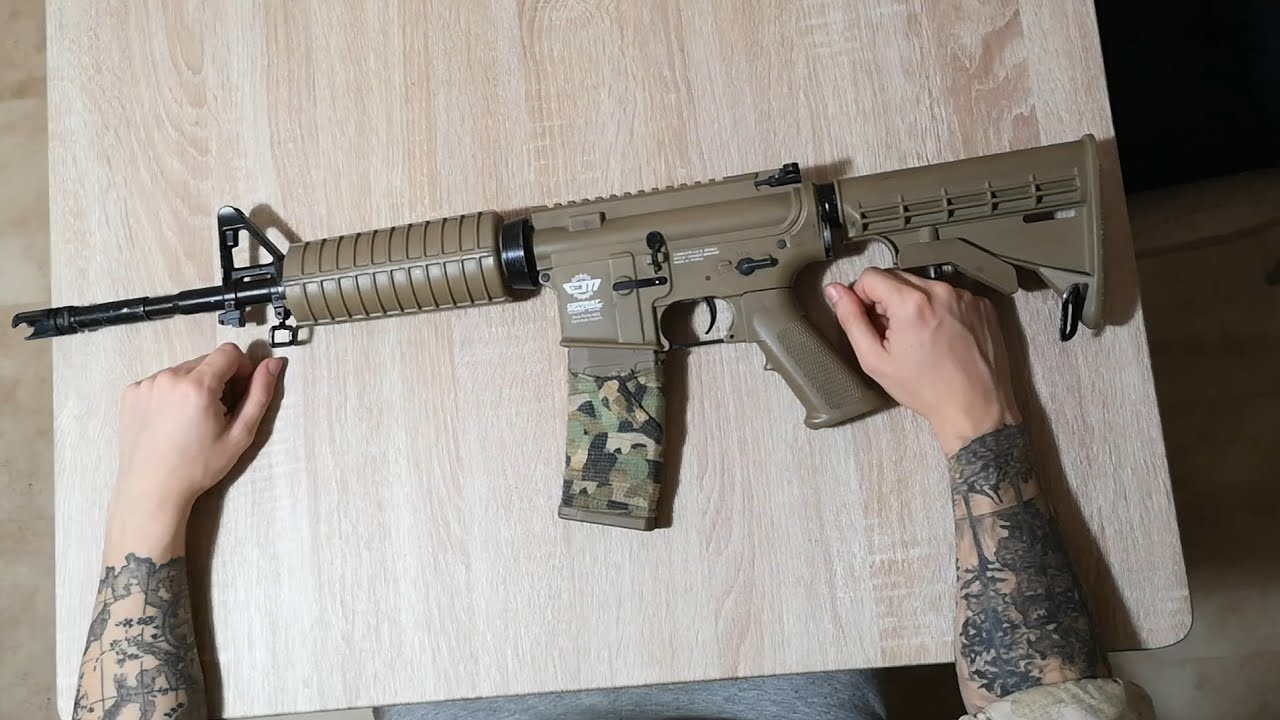 G&G COMBAT MACHINE CM16 CARBINE AEG(TAN) Review