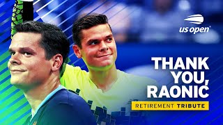 Milos Raonics Best Points Retirement Tribute Us Open