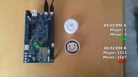 Video showing a Edison detecting iBeacons