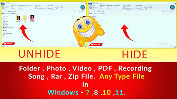 How to Hide Folder in Windows 10 / 8 / 7 in hindi 2023
