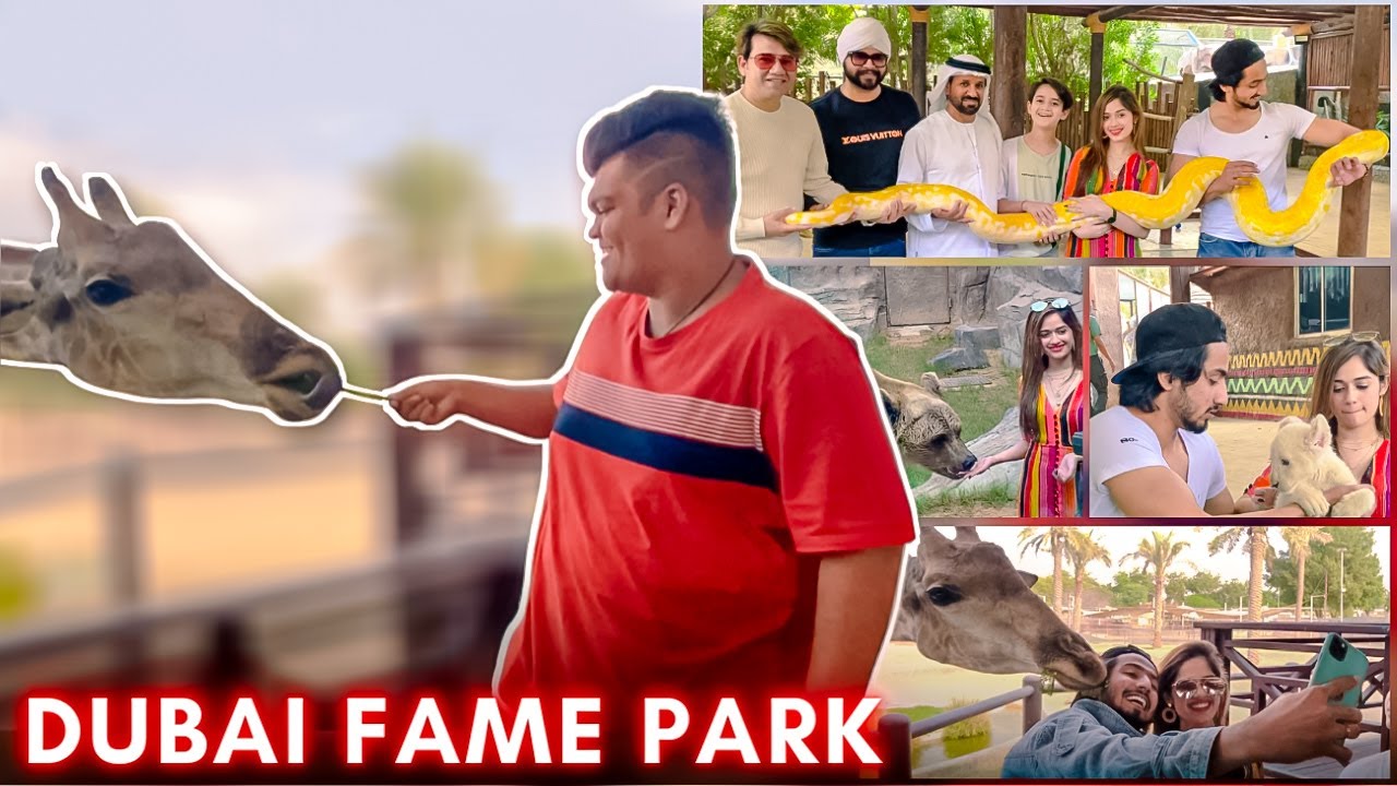 Dubai FamePark - тур с Джаннатом Зубайром, г-ном Файсу, Аяаном и Рамджи Гулати и королем Саифом Б...