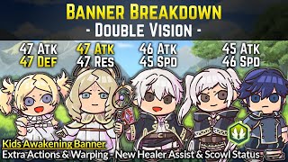 Young Duo F!Robin/Chrom, M!Robin, Emmeryn, & Lissa | Banner Breakdown: Double Vision