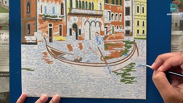 Timelapse of a Paint by Numbers Painting