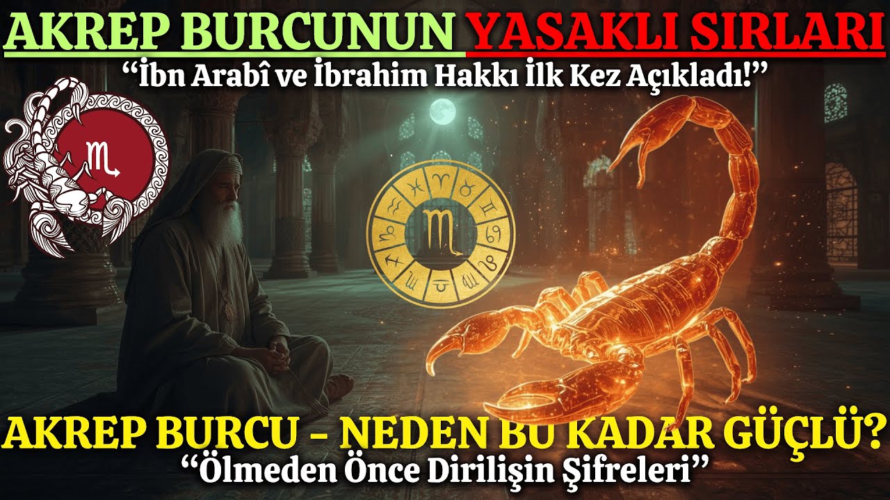 AKREP BURCUYSAK NEDEN BU KADAR FARKLIYIZ? İbn Arabî ve İbrahim Hakkı’dan Yasaklı Sırlar! 🦂
