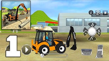 City Road Builder Construction Excavator Simulator - Mobile Gameplay Walkthrough Part 1 iOS, Android