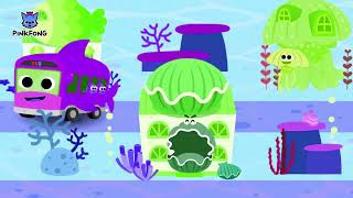 Baby Shark Bus Song In Dais Group Shark Bus Effects Pinkfong Songs Kristel And Lola