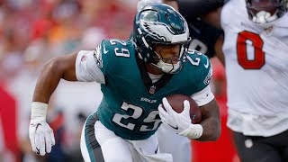 AJ Dillon 2025 Eagles Highlights #highlights #nfl #flyeaglesfly #trending #fyp 