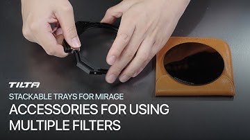 Stackable Trays for Tilta Mirage - Accessories for Using Multiple Filters