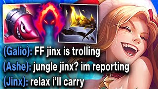 My whole team flamed me for picking Jinx Jungle... so I carried them all