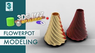 How to design flowerpot in 3Ds max | 3ds max in Hindi #3dsmaxinhindi