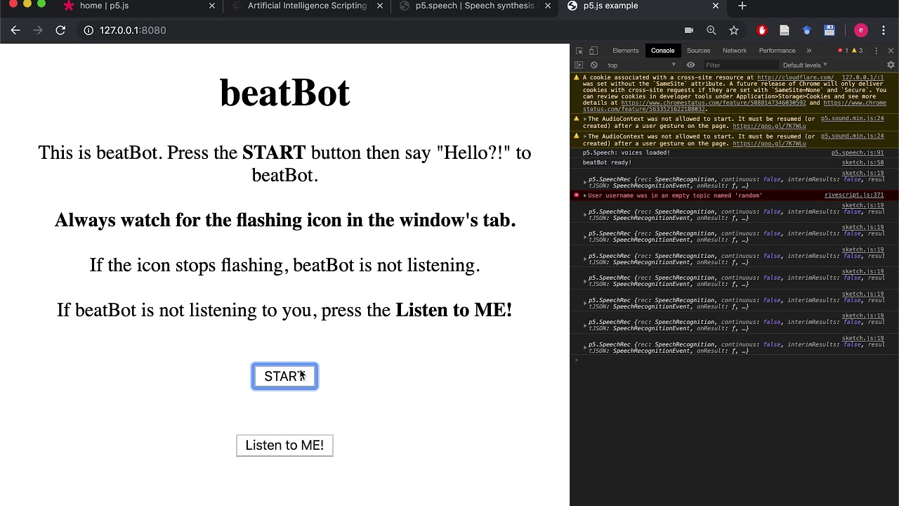 "beatBot" Voice Controlled Intelligent Music Production Software