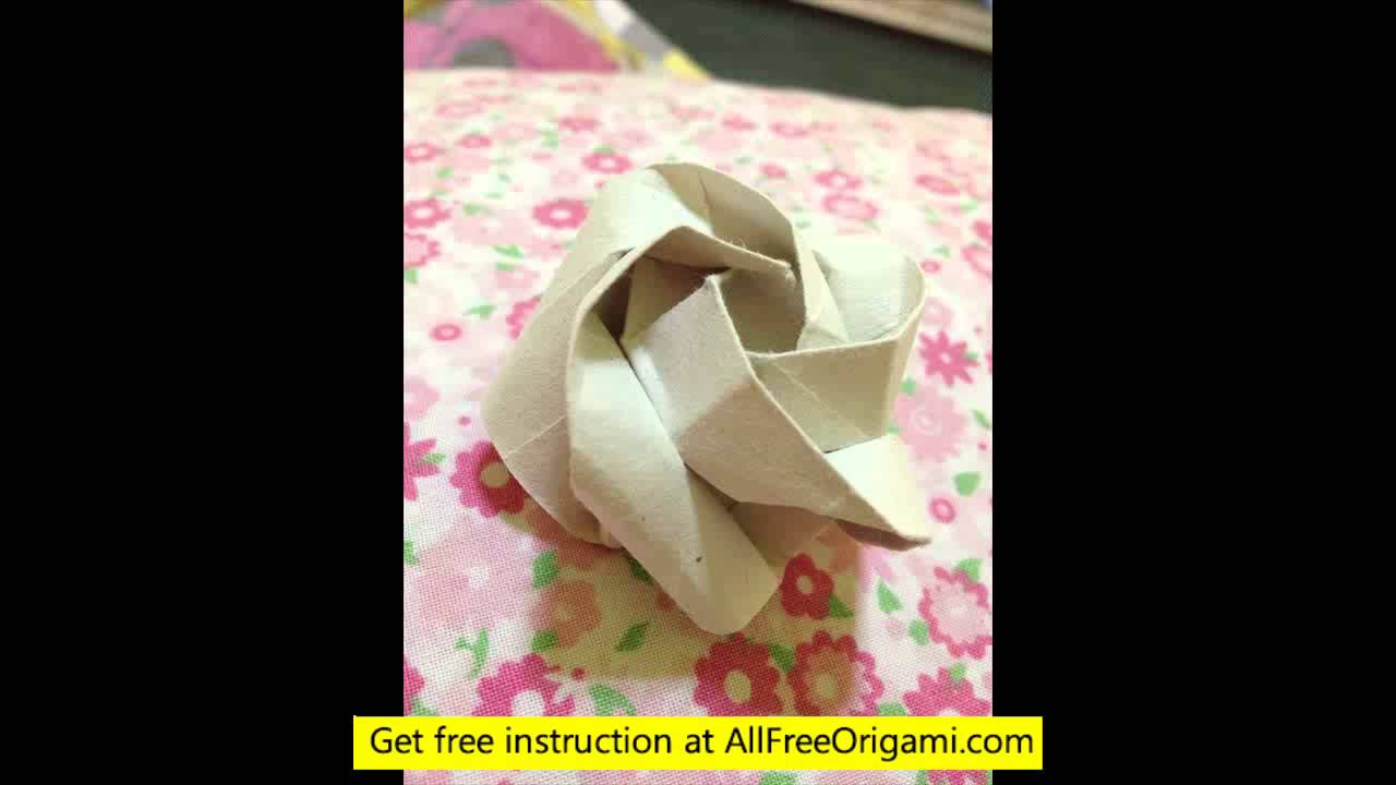 origami rose tadashi mori YouTube