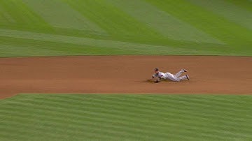 MIN@OAK: Mauer makes a diving stop to retire Butler