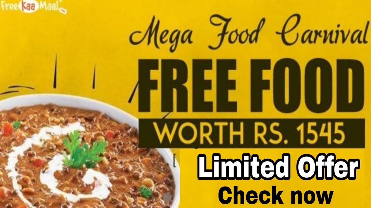 Free food offers food offer How get free food online New promo