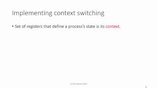 Preemption and Context Switching