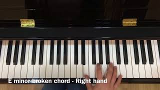 ABRSM Grade 2 - E minor broken chord - Right hand