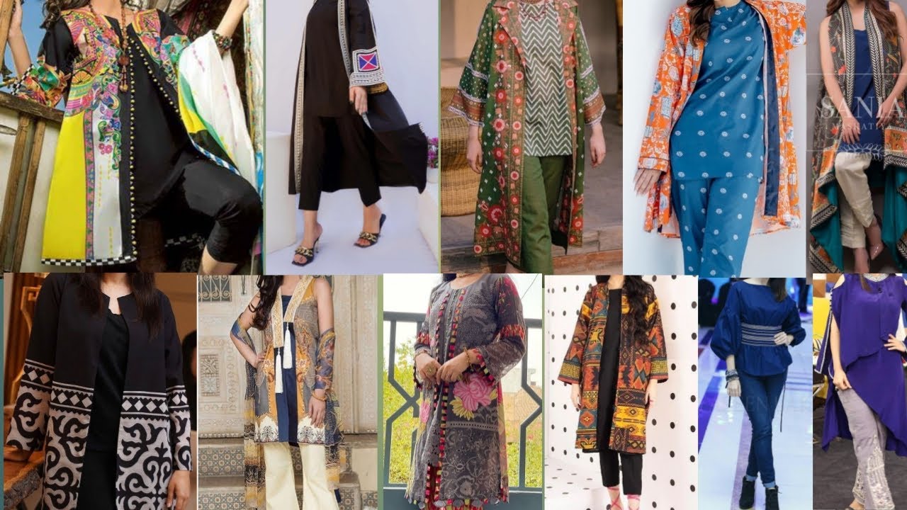 DOUBLE SHIRT DRESS DESIGNS FOR GIRLS STYLISH GAON STYLE DRESS OPEN DOUBLE SHIRT DRESS DESIGNS FOR GIRLS STYLISH GAON STYLE DRESS OPEN