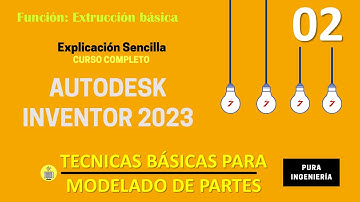 Autodesk Inventor 2023 - Caracteristicas Básicas de una Extrusión