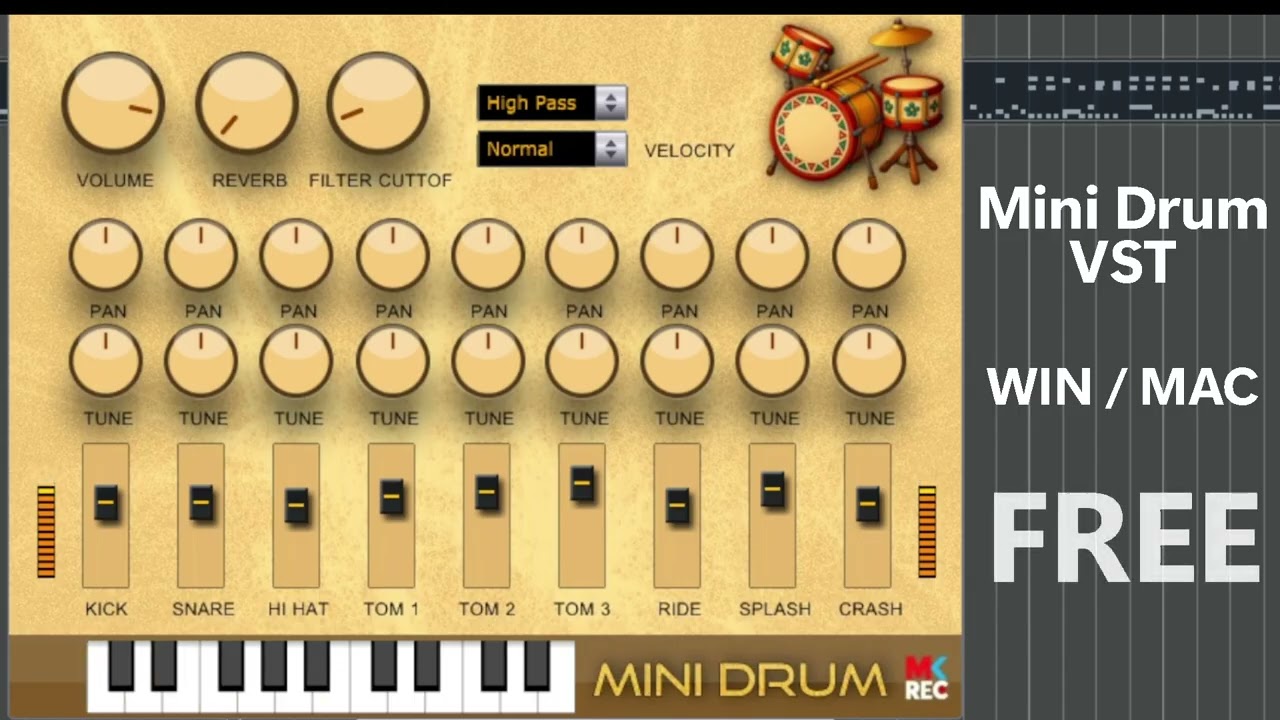 MINI DRUM VST FREE Plugin