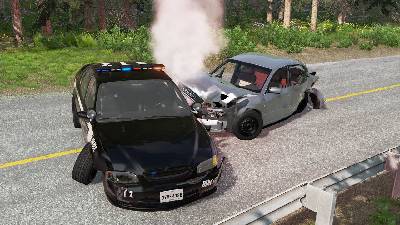Epic Police Chase Crash & Fail Compilation #5 - BeamNG Drive | CrashSIM ...