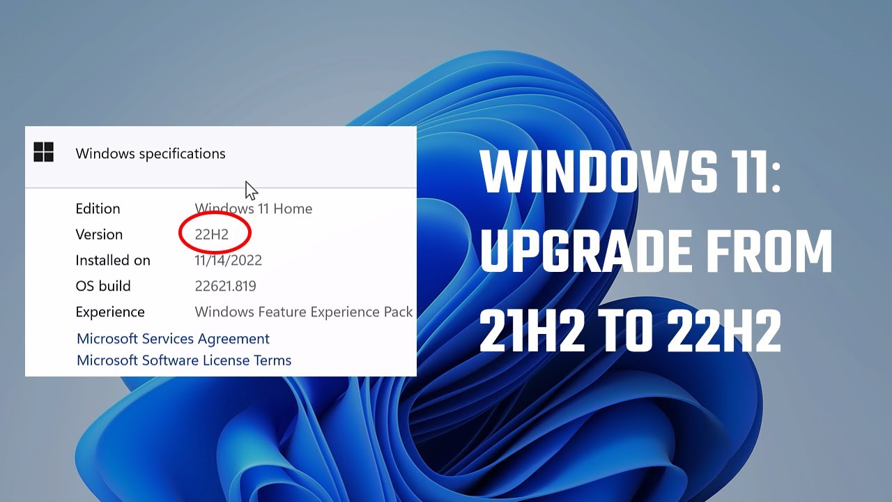 How to upgrade 21H2 to 22H2?