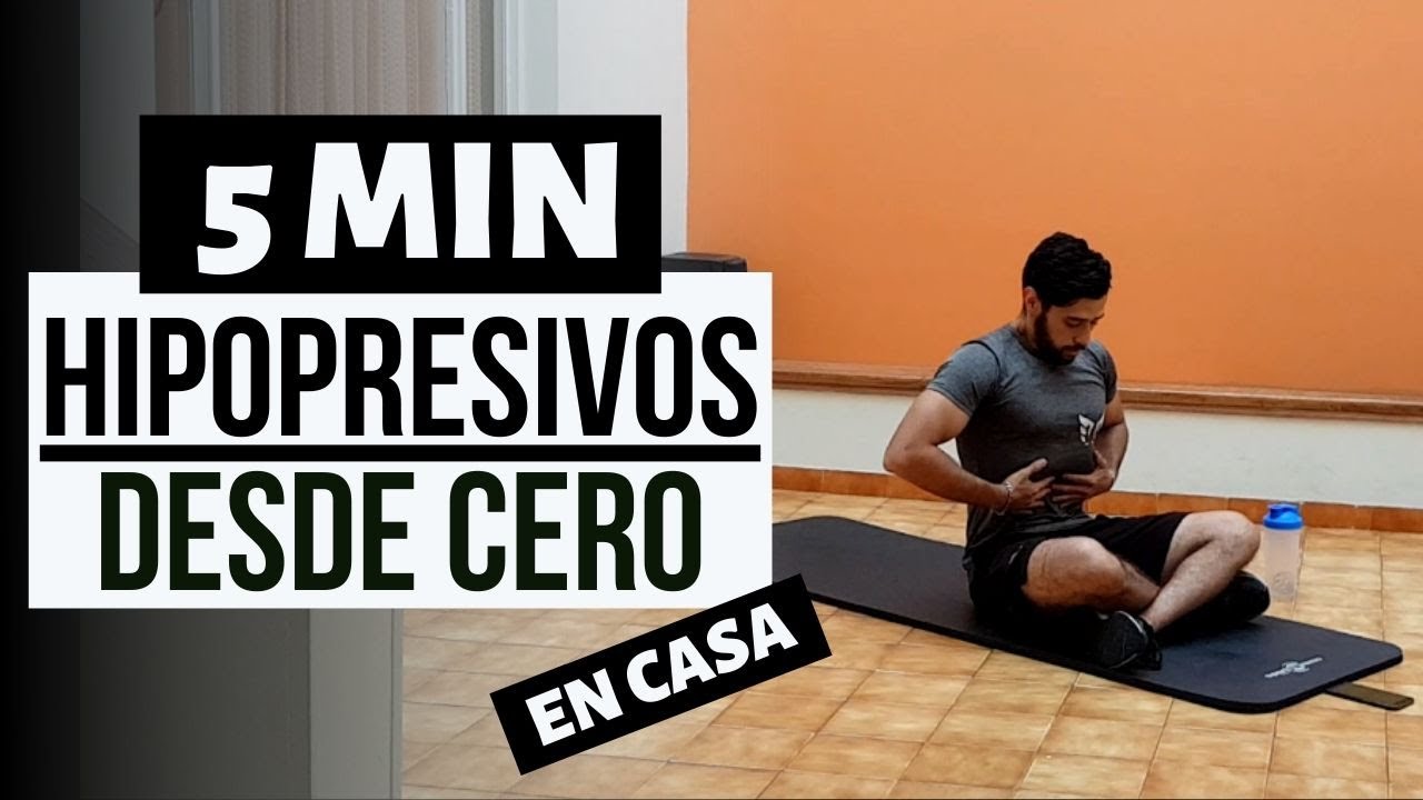 5 min rutina Hipopresivos desde CERO | Reduce cintura y abdomen | Ejercicios hipopresivos
