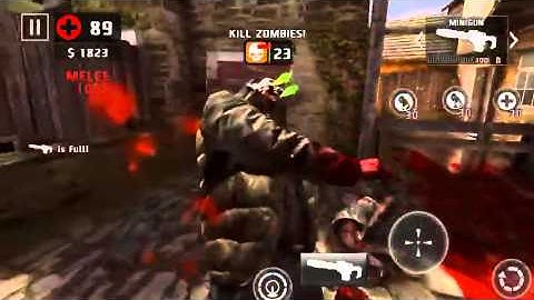 Dead trigger 2 axe gameplay level 57 iOS on hard TDU 50+