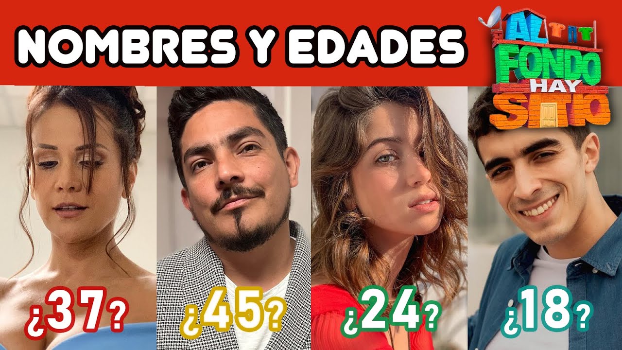 INCREÍBLE 😱 EDADES Y NOMBRES REALES AL FONDO HAY SITIO AFHS #retoseries