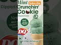 Dq new mint crunchin’ cookie dipped cone #cone #dq #dailyshorts #icecreamcone #biscoff #oreo #viral