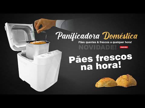 Vídeo de Máquina de Fazer Pão Panificadora Doméstica 550w 12 Programações