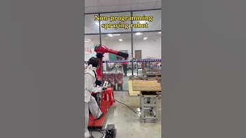 Spraying robot #automation #machine #industrialrobots #spray #robot