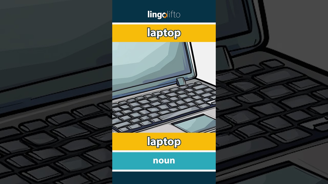 🇬🇧🇮🇩 laptop - laptop : vocabulary builder : learn English : ayo belajar bahasa Inggris