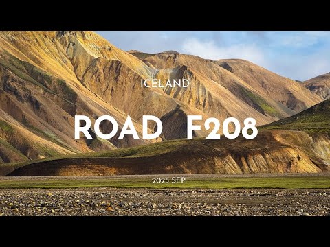 ICELAND F208 - Drive to Landmannalaugar - Full Drive 란드만나우가르 들어가는 F208 드라이브캠 — Fjallabaksleið nyrðri — video poster