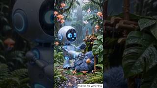 This Tiny Robot Saved A Bird ❤️🐦#shorts #robot #animation #aistory #cinematic