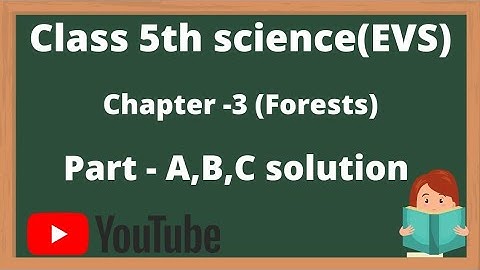 Dav class 5 science chapter 3 forests part A,B,C solutions|Dav class 5 evs chapter 3 A,B,C Part|