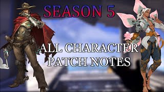 ALL season 5 character patch notes; buffs, nerfs, and more | Overwatch 2