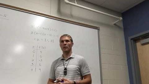 Example using the First Derivative Test [1 Known Error]