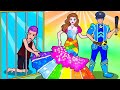 Paper Dolls Dress Up - LUX Student and Teacher Love Story Dress Handmade - Barbie Story & Crafts