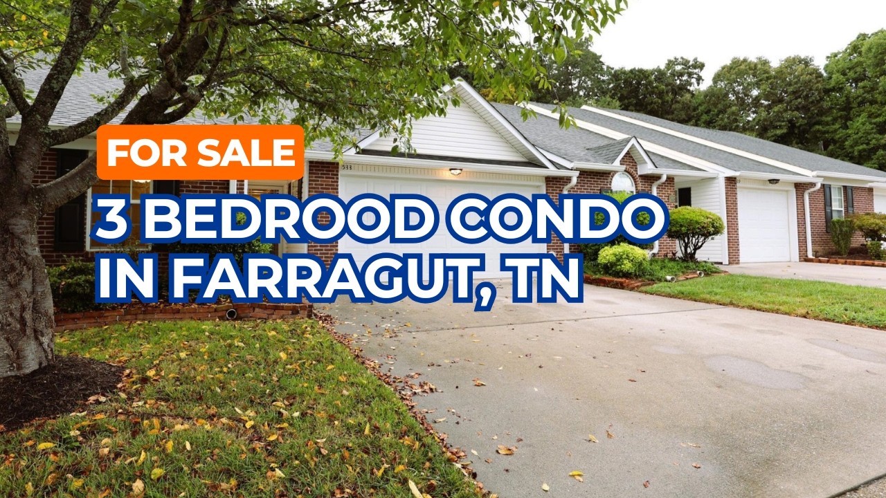 For Sale 3 Bedrood Move in Ready Condo in Farragut Tennessee