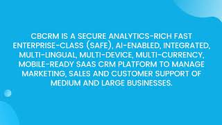 Introduction to  CASHBox PRO Customer Relationship Management screenshot 4