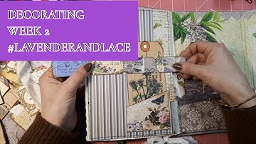 WEEK 2 DECORATING MY ENVELOPE FOLIO #lavenderandlace
