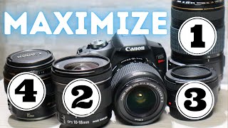 4 KEY Lenses to make the Canon Rebel T7 Camera Better!