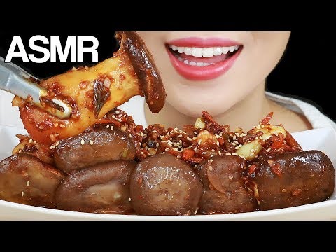 ASMR SPICY <strong>KING</strong> OYSTER MUSHROOMS Eating Sounds Mukbang <strong>No</strong> Talking